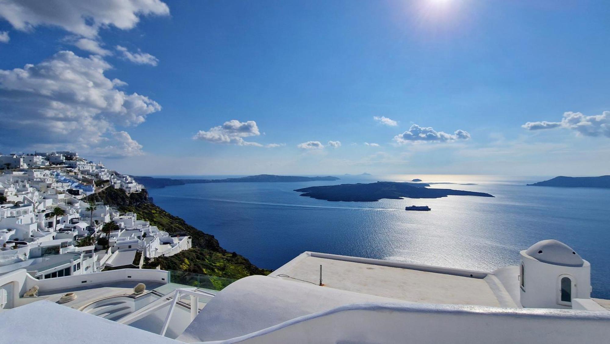 Karpimo Horizon - Caldera View With Private Hot Tub Βίλα Φηροστεφάνι Εξωτερικό φωτογραφία