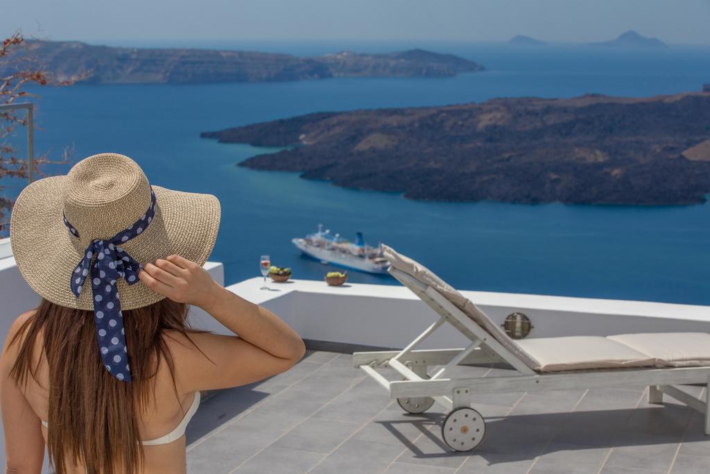 Karpimo Horizon - Caldera View With Private Hot Tub Βίλα Φηροστεφάνι Εξωτερικό φωτογραφία