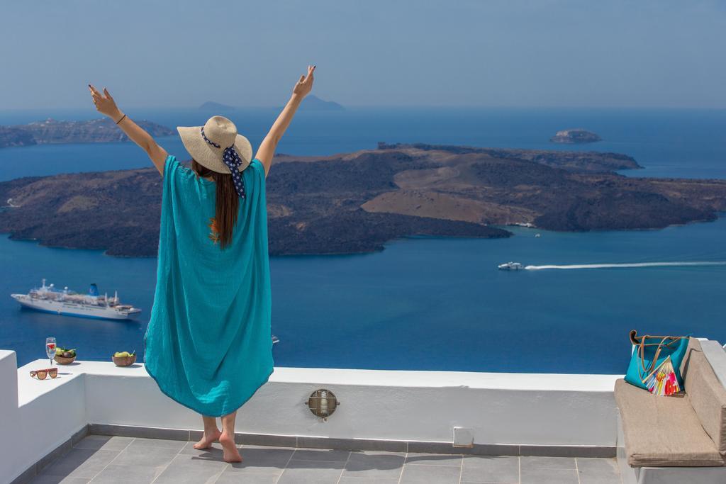 Karpimo Horizon - Caldera View With Private Hot Tub Βίλα Φηροστεφάνι Εξωτερικό φωτογραφία