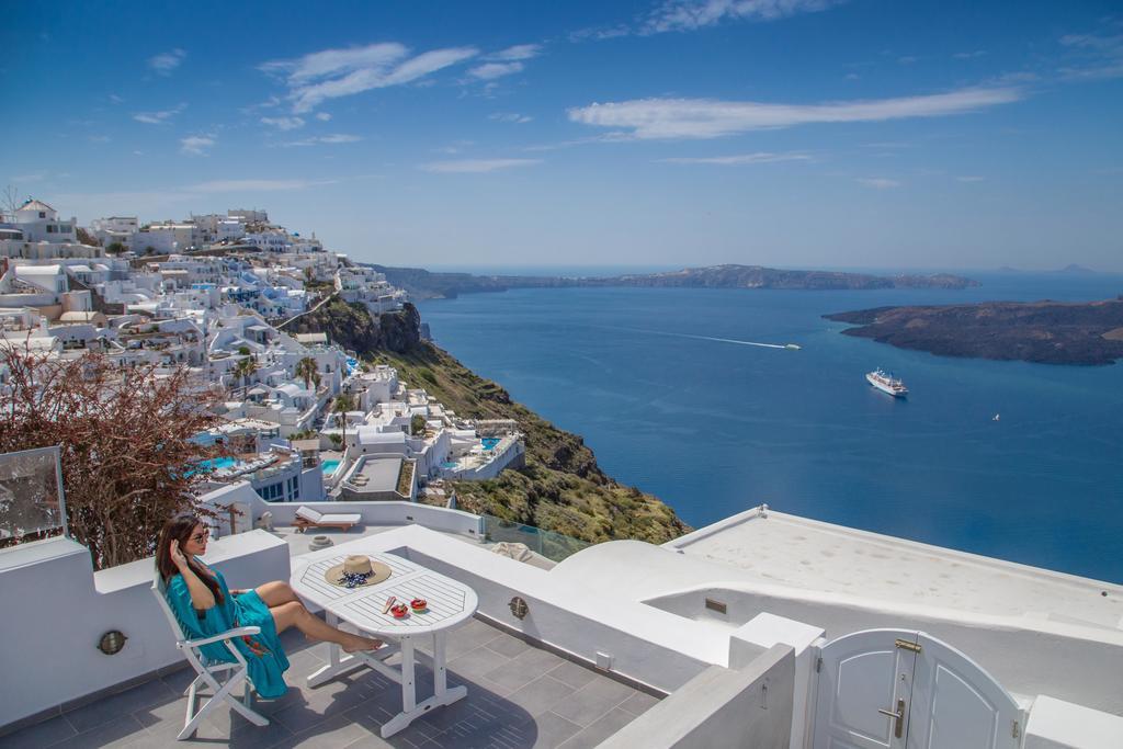 Karpimo Horizon - Caldera View With Private Hot Tub Βίλα Φηροστεφάνι Δωμάτιο φωτογραφία
