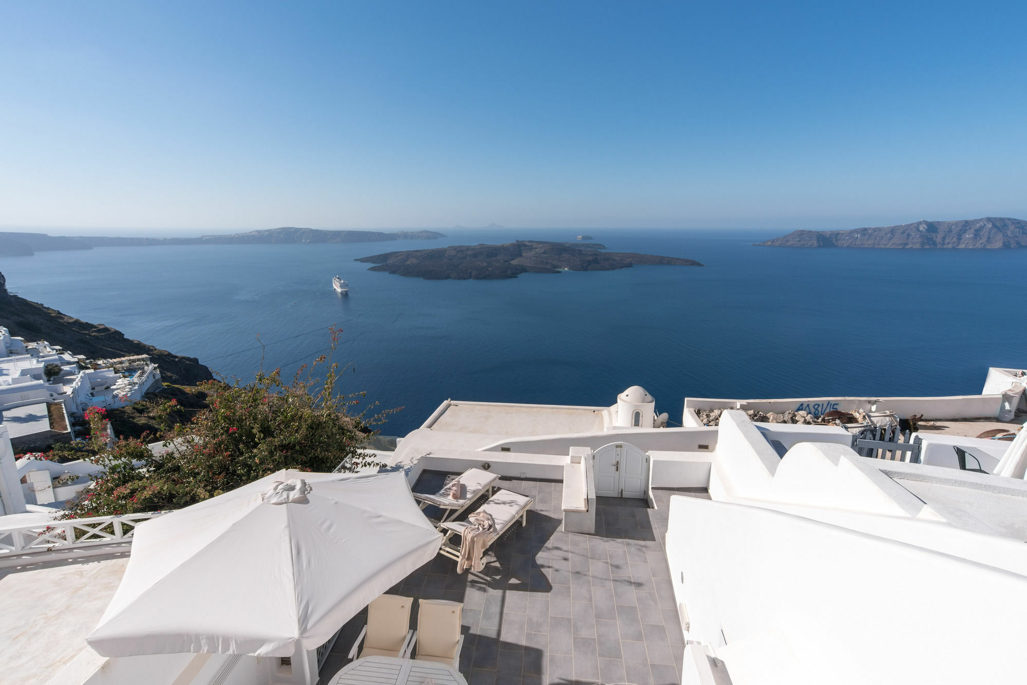 Karpimo Horizon - Caldera View With Private Hot Tub Βίλα Φηροστεφάνι Εξωτερικό φωτογραφία